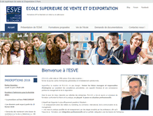 Tablet Screenshot of esve-paris.com